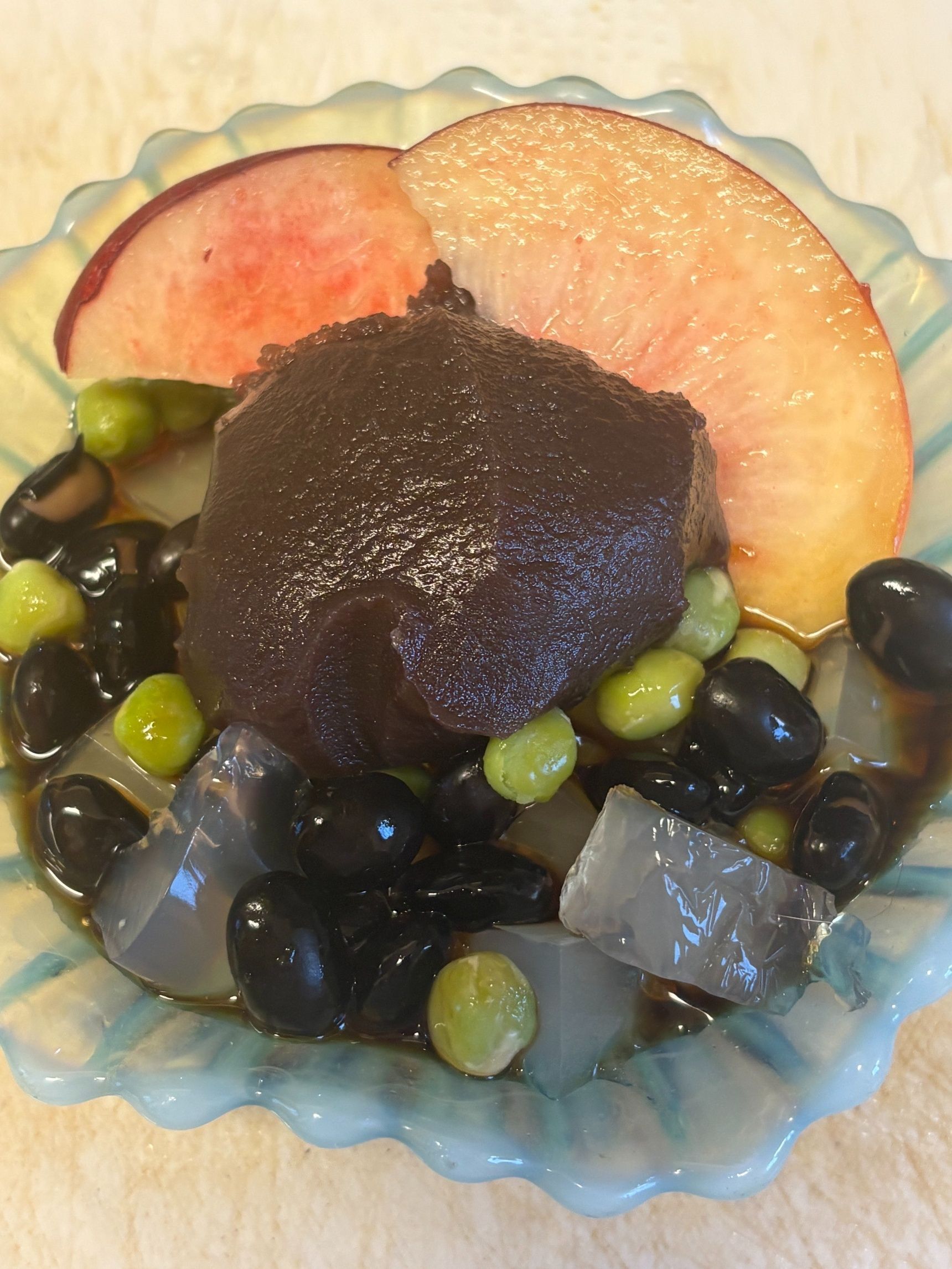粉寒天であんみつ！自分で作ったらすごく美味しい！