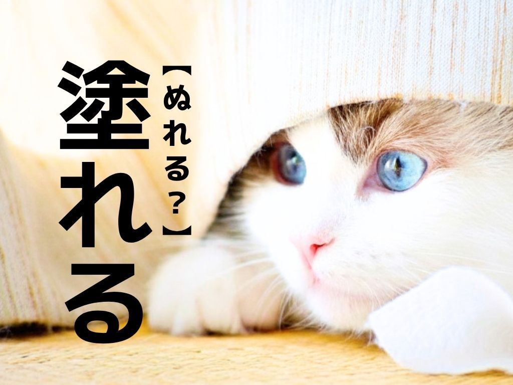 【塗れる】を「ぬれる」と読んだら…ああ勘違い！意外な読み方があるんです 【漢字クイズ】