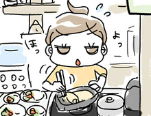 家族4人、朝が忙しすぎる！アラフィフ母の〈限界生活〉のリアル。【家族で挑戦マンガ 科学的に証明された「時間術」 #1】