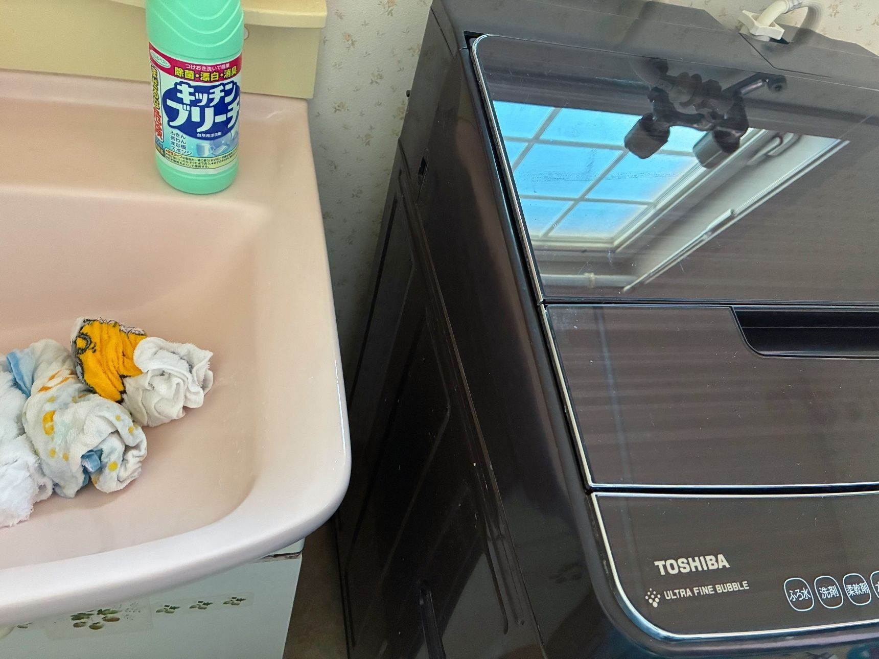 洗濯機でいつも通りに洗います。