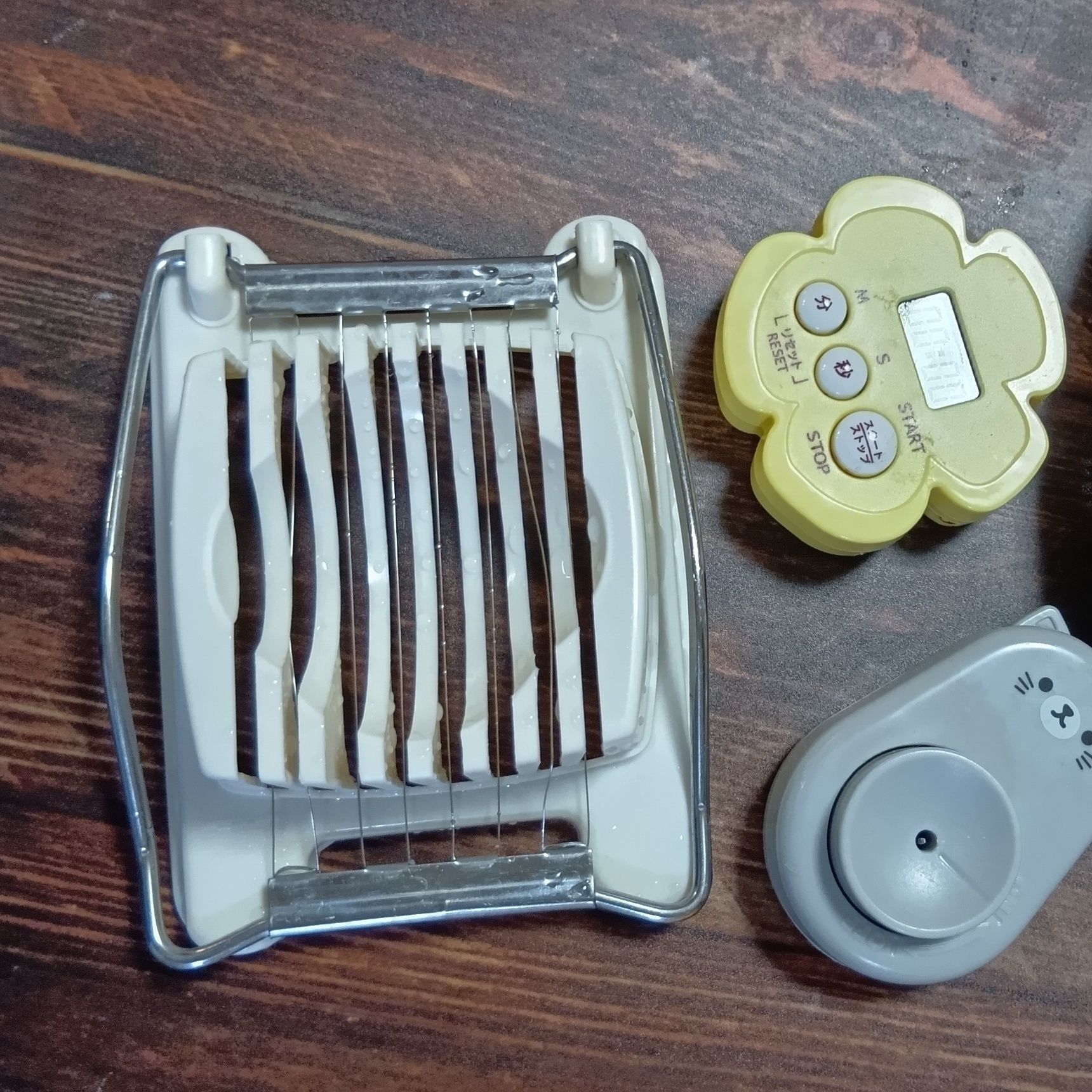 3つ目はね、ゆで卵専用のスライサー！