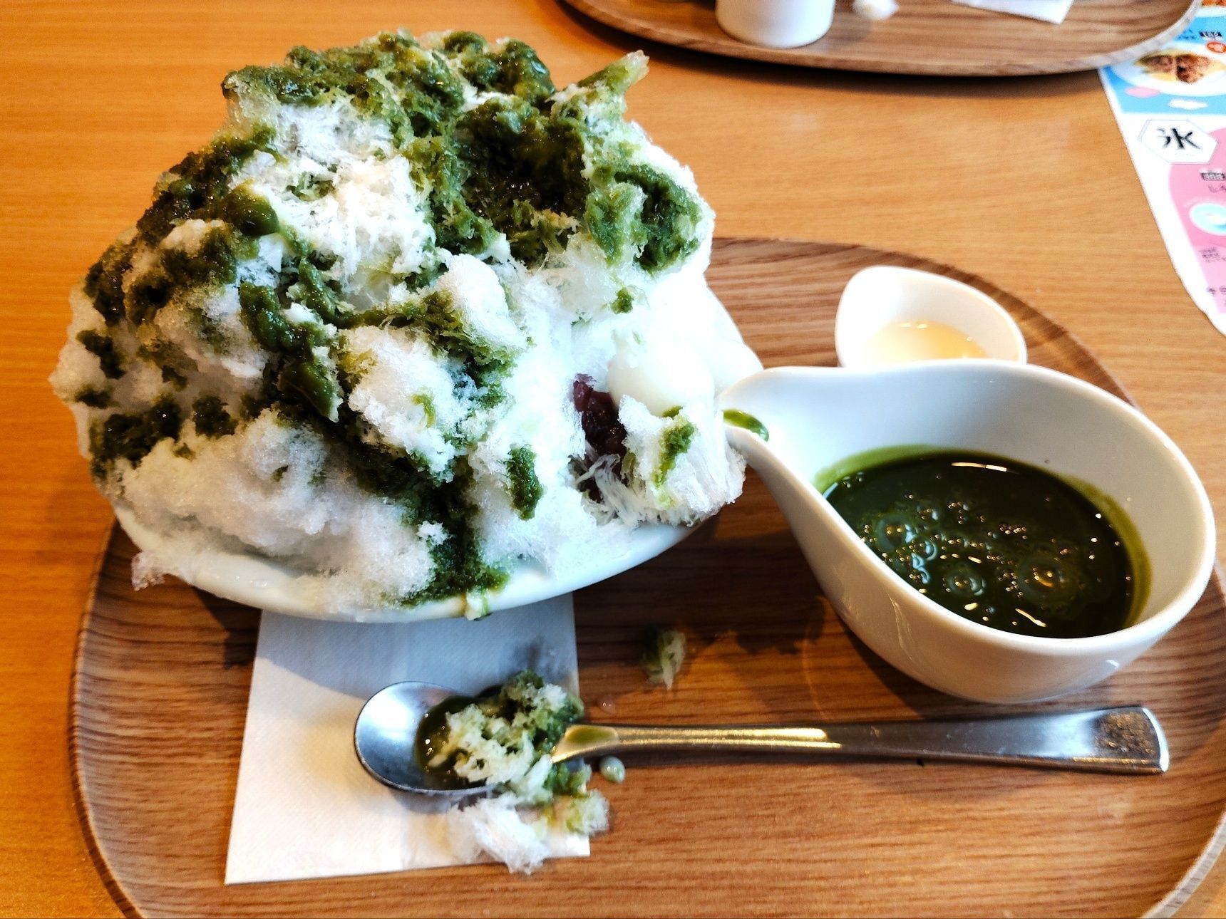 抹茶ソースが甘すぎなくておいしい
