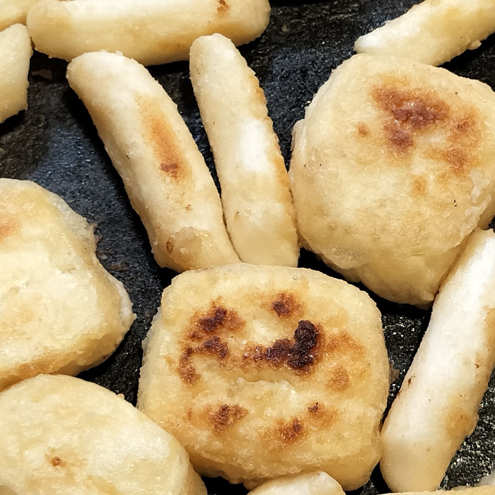 7/10品　もちもちトッポギ餅レシピ！コレをまぶして！こんがりカリッともちもち焼き餅！生姜醤油！