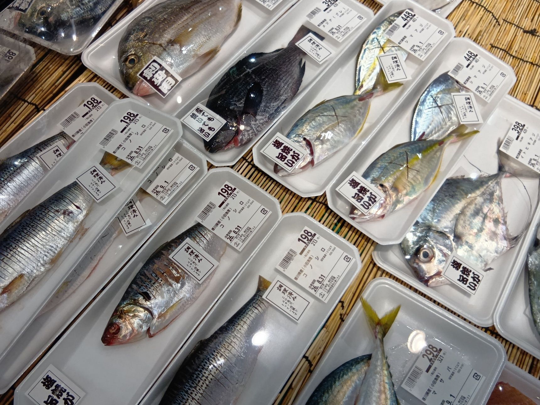 そして、今回のようなパック入りの魚なら、もうひとつチェックしたいのがパックの底。