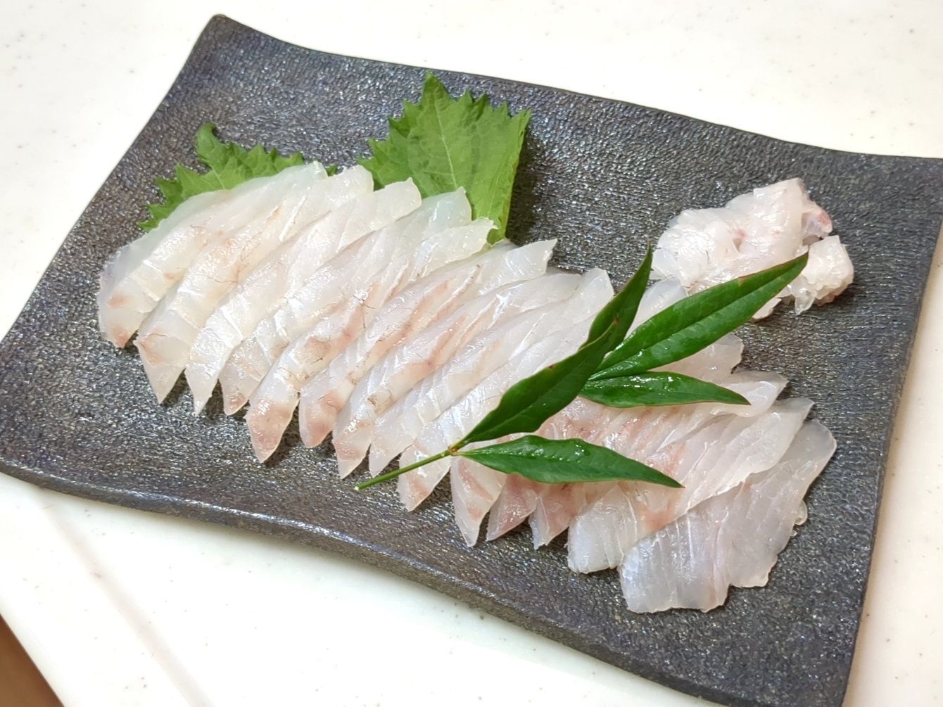 普通にお刺身でもいただきます！が、