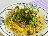 ソースはレンジで！きのこたっぷり和風スパゲティ