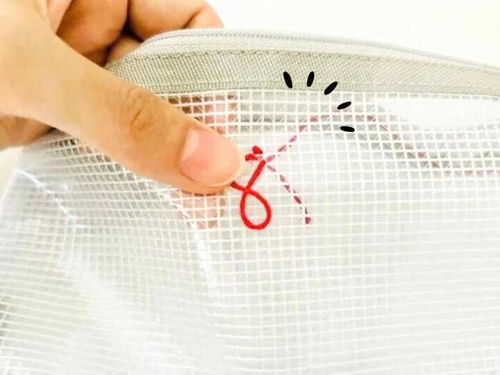 100均透明ポーチに刺繍っぽいことしてみたら…「想像以上にかわいくできた♡」「初心者でもイケる!」