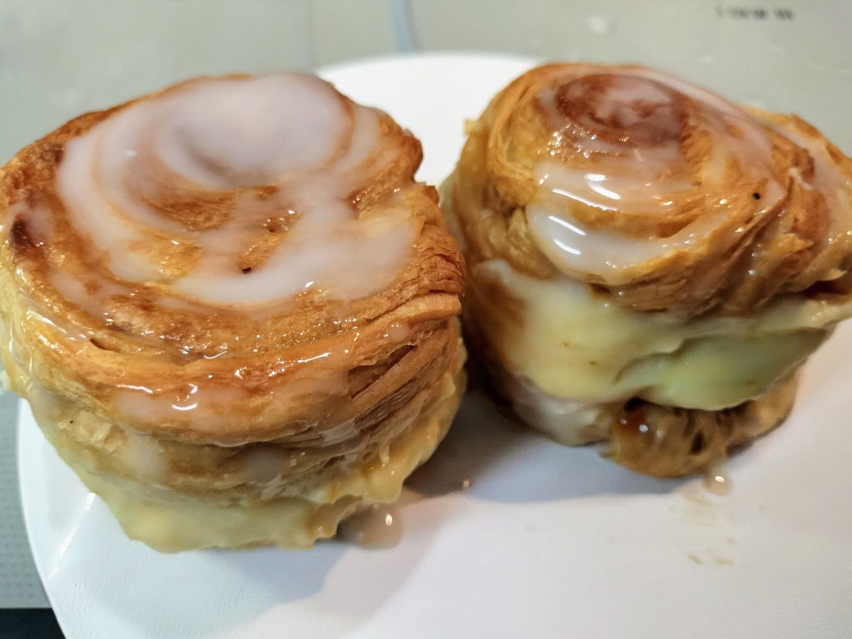 3、材料▲を混ぜて、手順2のパンにかける
