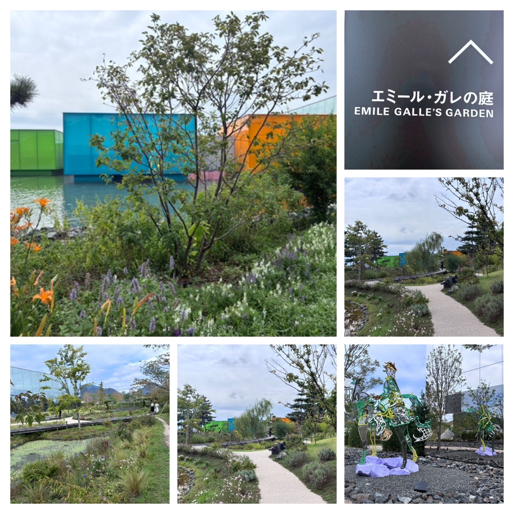 ため息をつきながら庭に出ました