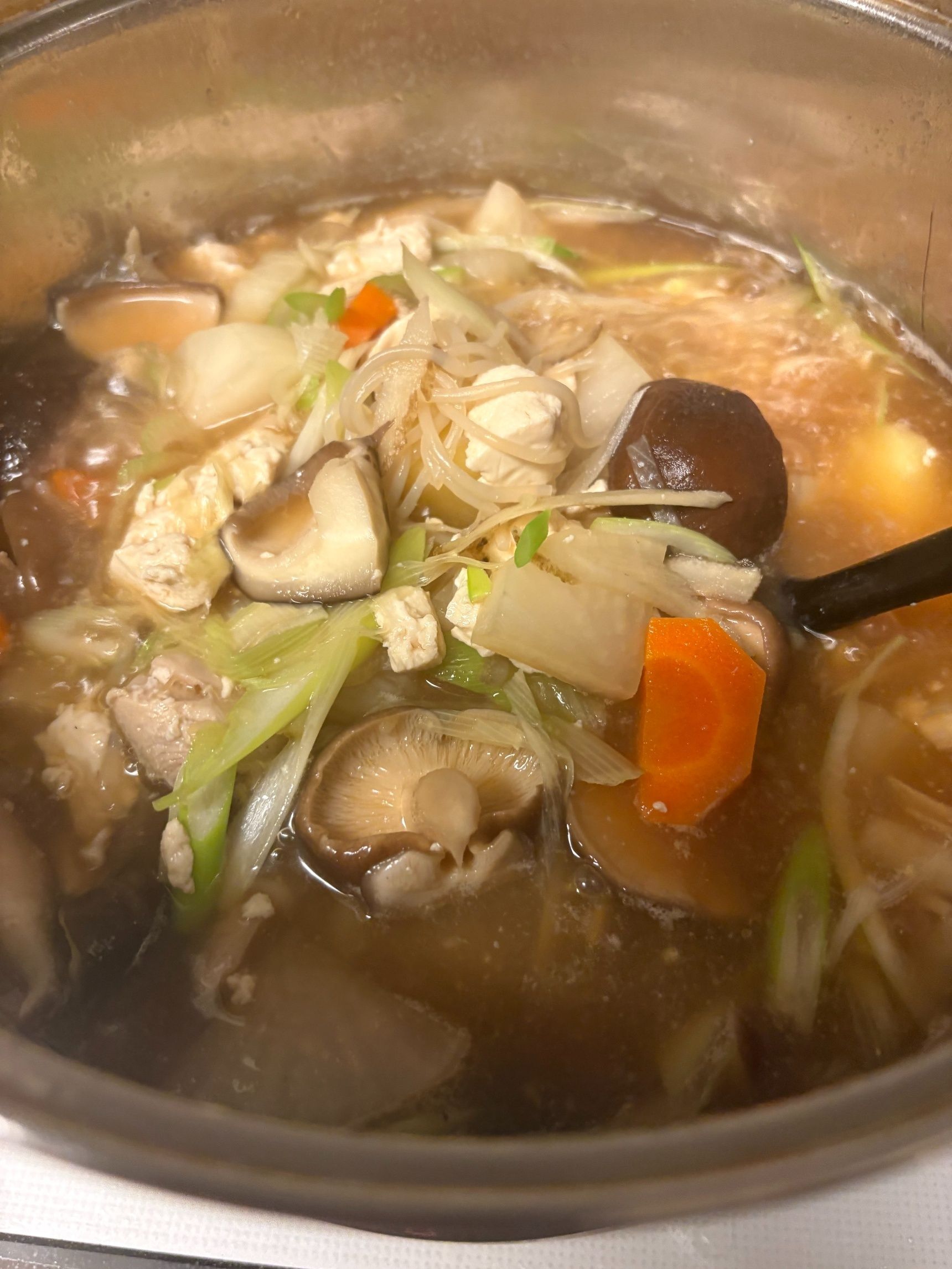 秋だからキノコたっぷりのけんちん汁！