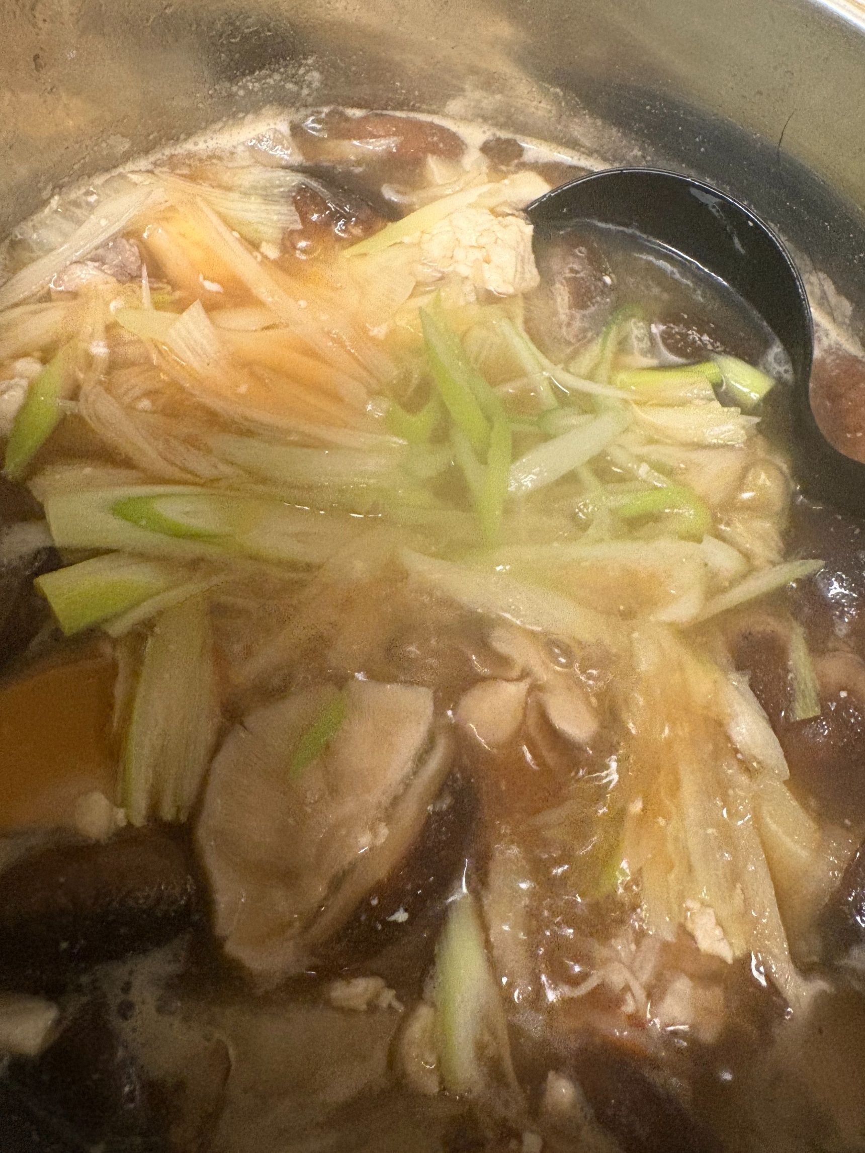 最後に長ネギを加えて完成です！