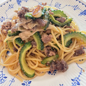 作り置きおかずでチャチャっと作る簡単おうちパスタ