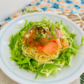 鮭のちゃんちゃん焼き風！サラダパスタ
