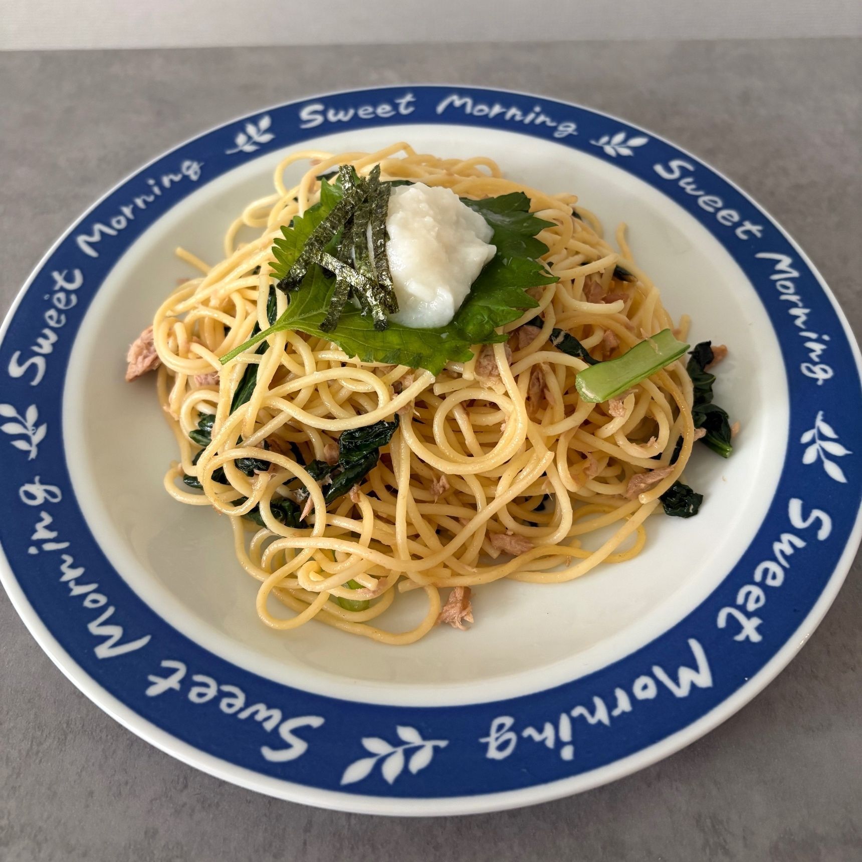 栄養満点！小松菜とツナの雪見おろしパスタ