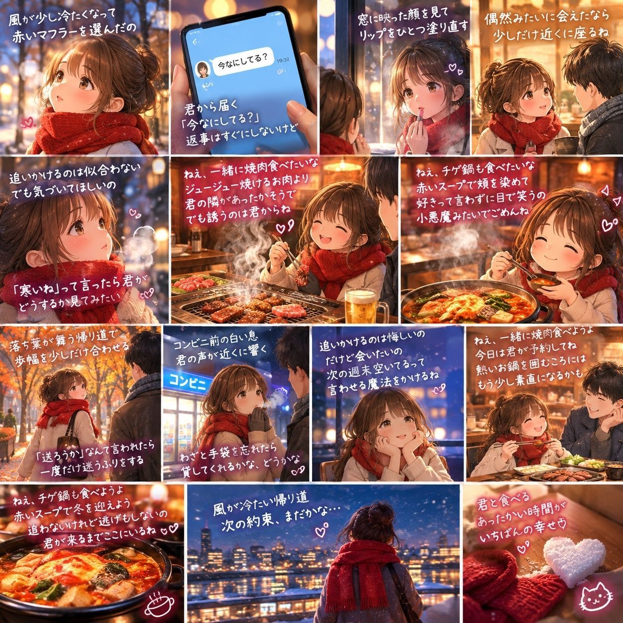 男性の心をつかむ方法？！恋する女子のちょこっと作戦！女子の妄想をスーノで歌にした！『チゲ鍋の約束』！