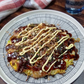 節約レシピ！冷凍したスパゲティーdeモダン焼き風！お好み焼きスパゲティー