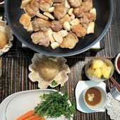 バーニャカウダ！野菜だけじゃない！市販のソースにひと手間加えて！鶏もも肉やレンチンじゃがいもにも！