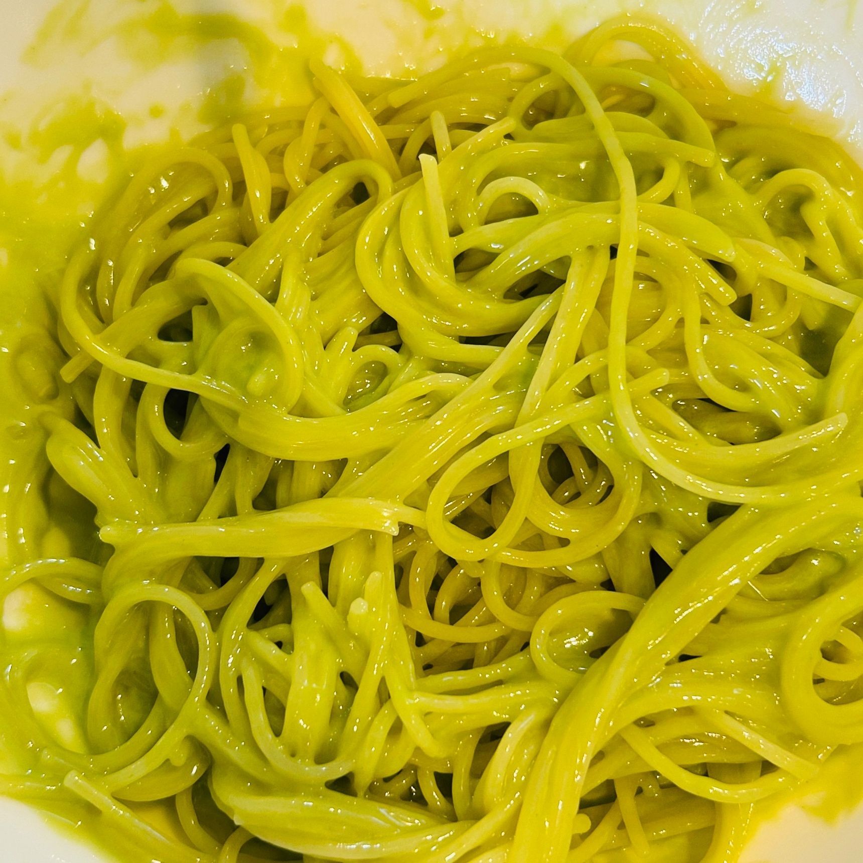 ⑧サラダスパゲティに⑦を和えます