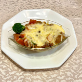 キーマカレーで作るフィットチーネのパスタグラタン
