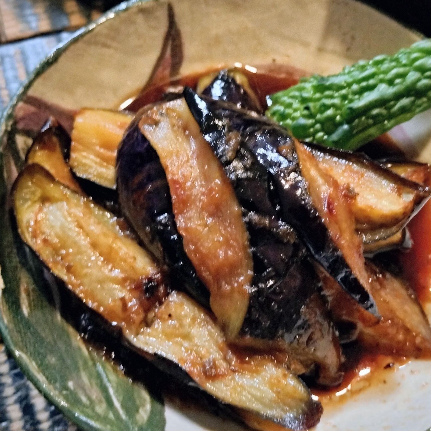 簡単レンチンうどんつゆにコレを加えて！さっぱりコクうまな揚げなすの煮びたし