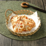 メイン材料2つ！れんこんとカニカマのかき揚げ