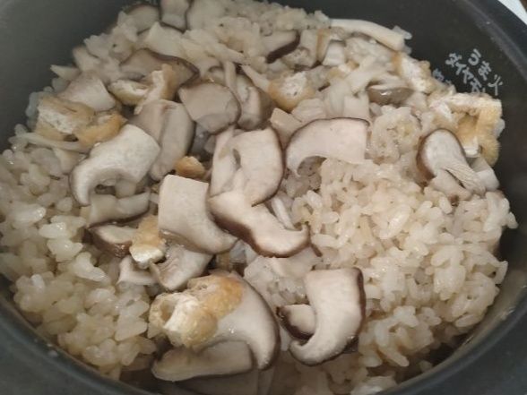 4. 炊き上がったら混ぜる