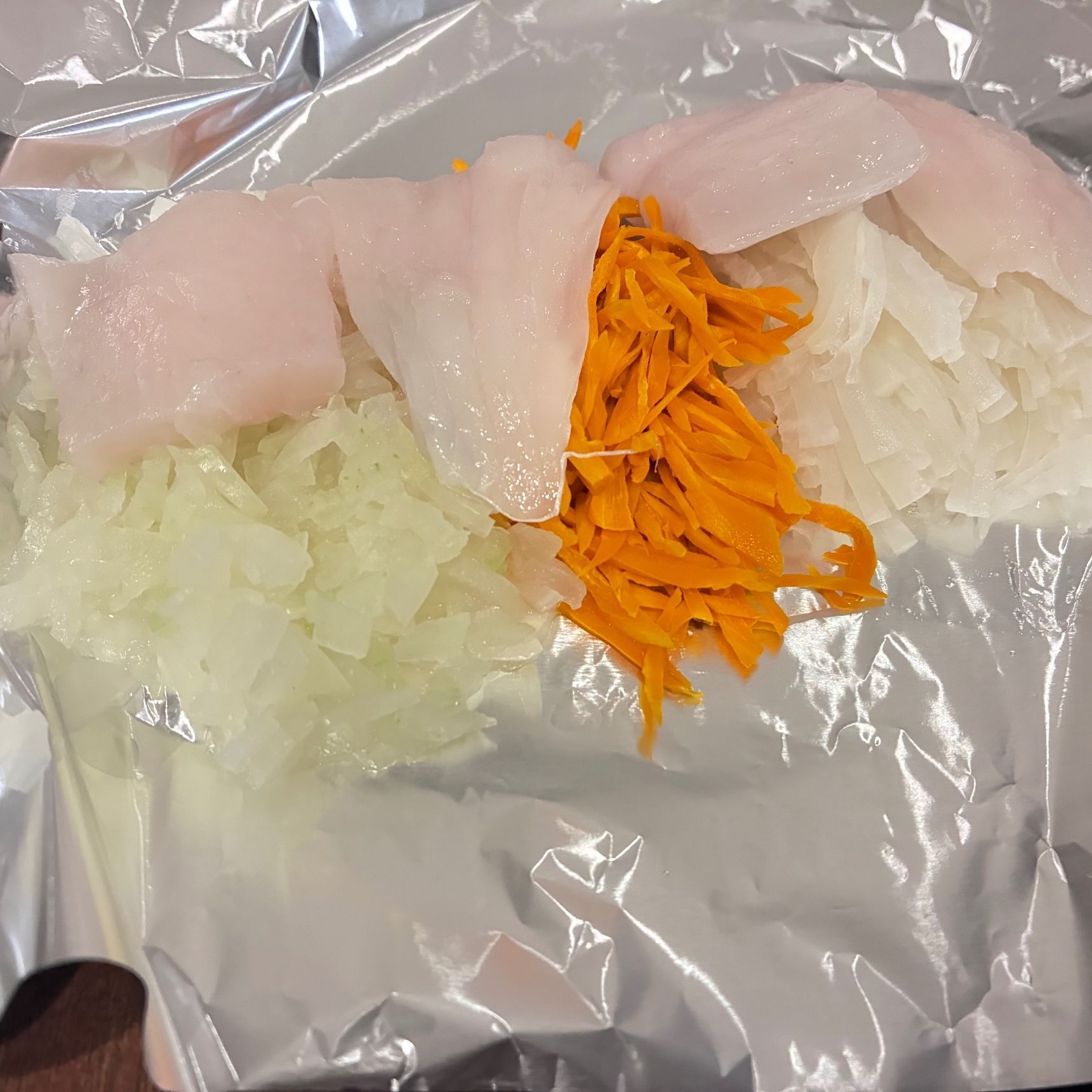 【天然魚クエスト】カワハギのホイル蒸し