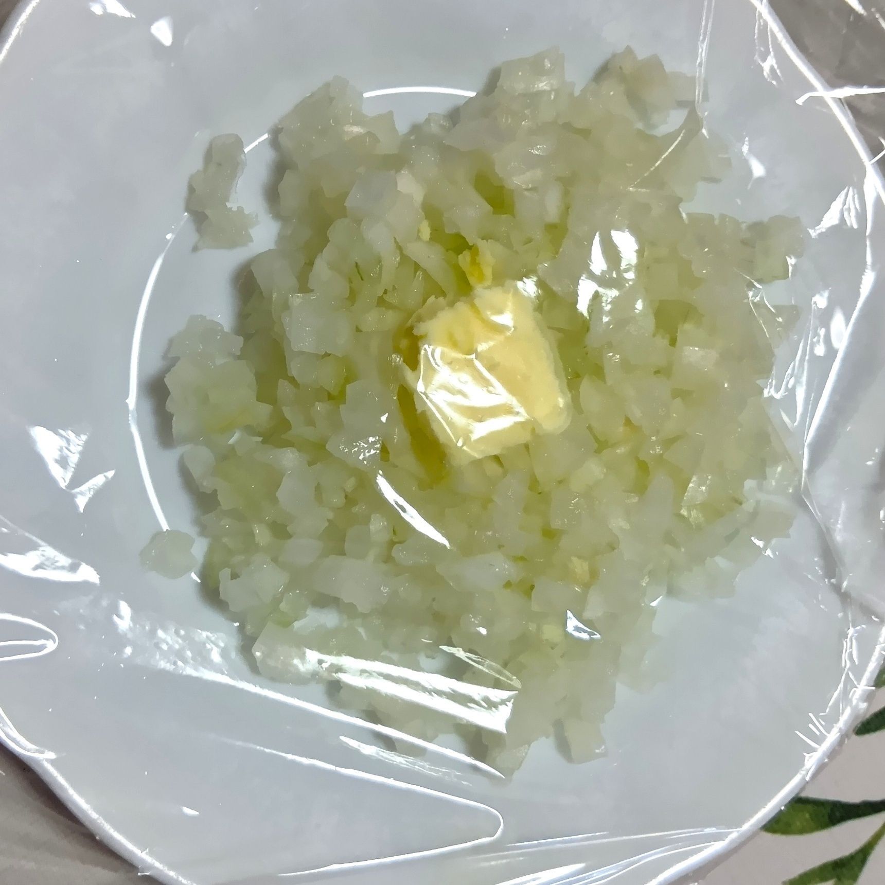 玉ねぎを加熱する