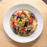 冷凍野菜の揚げびたしでお手軽パスタ