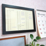 西暦〇〇年、元号表記だと？／調べるのが面倒で「対照表」を飾っています