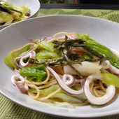 イカ好きの和風パスタ