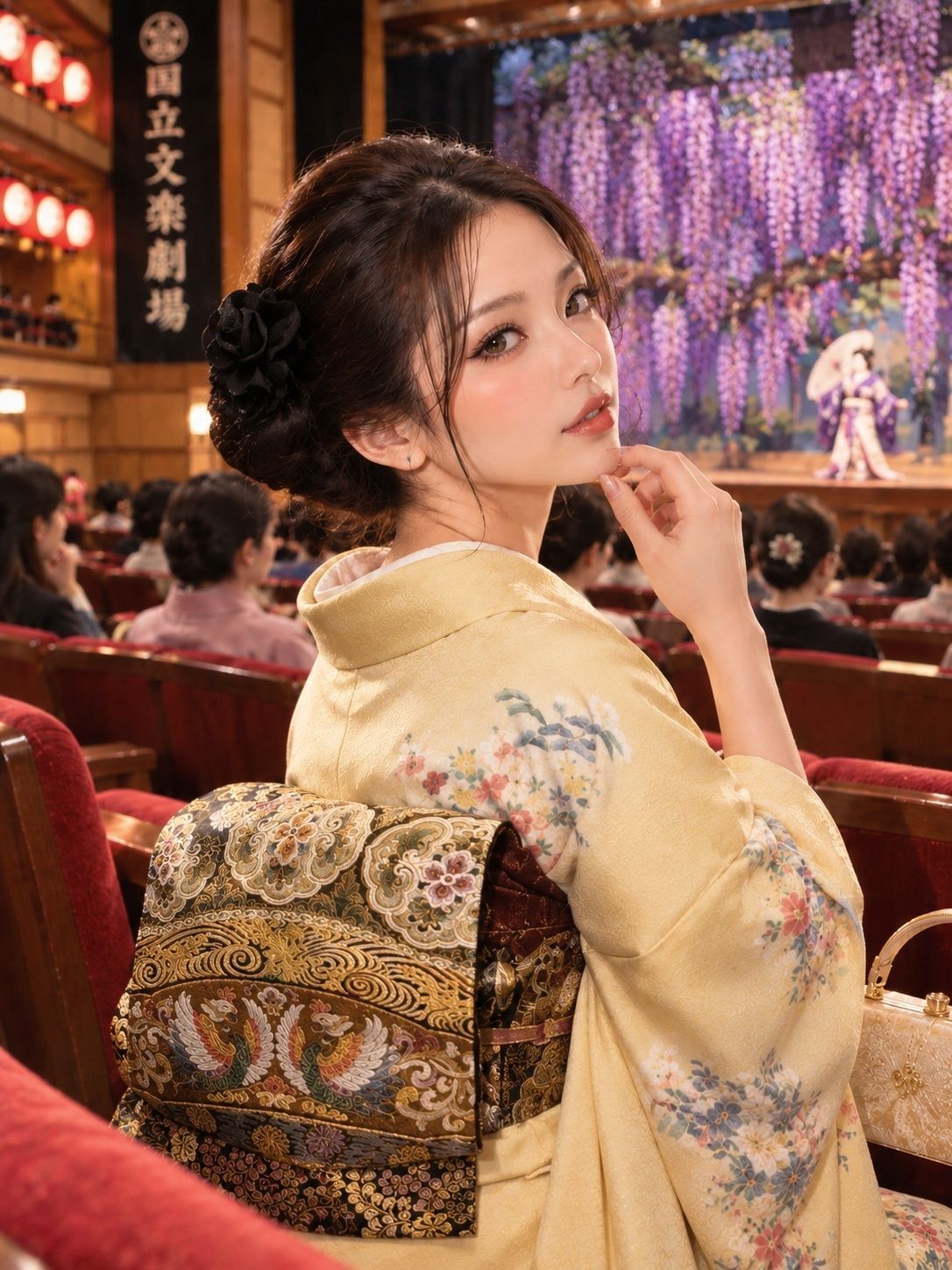午前中の演目をすべて鑑賞しましたが、お花にまつわる演目が多く、どの舞台もとても華やか。