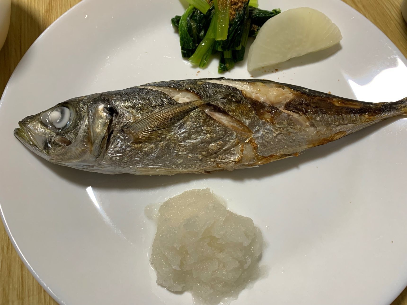 塩をふって焼く