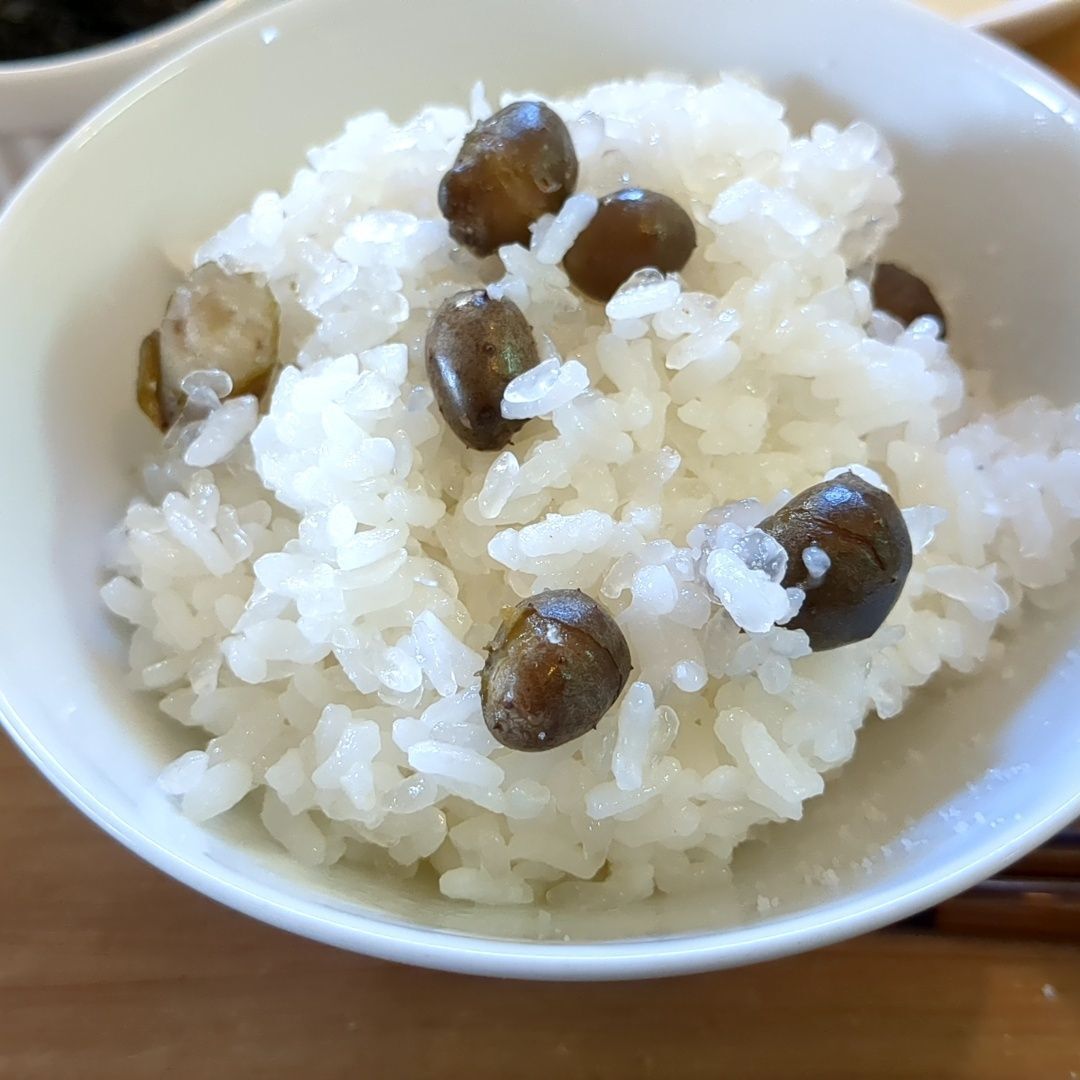 粗塩を振り、いただきます！