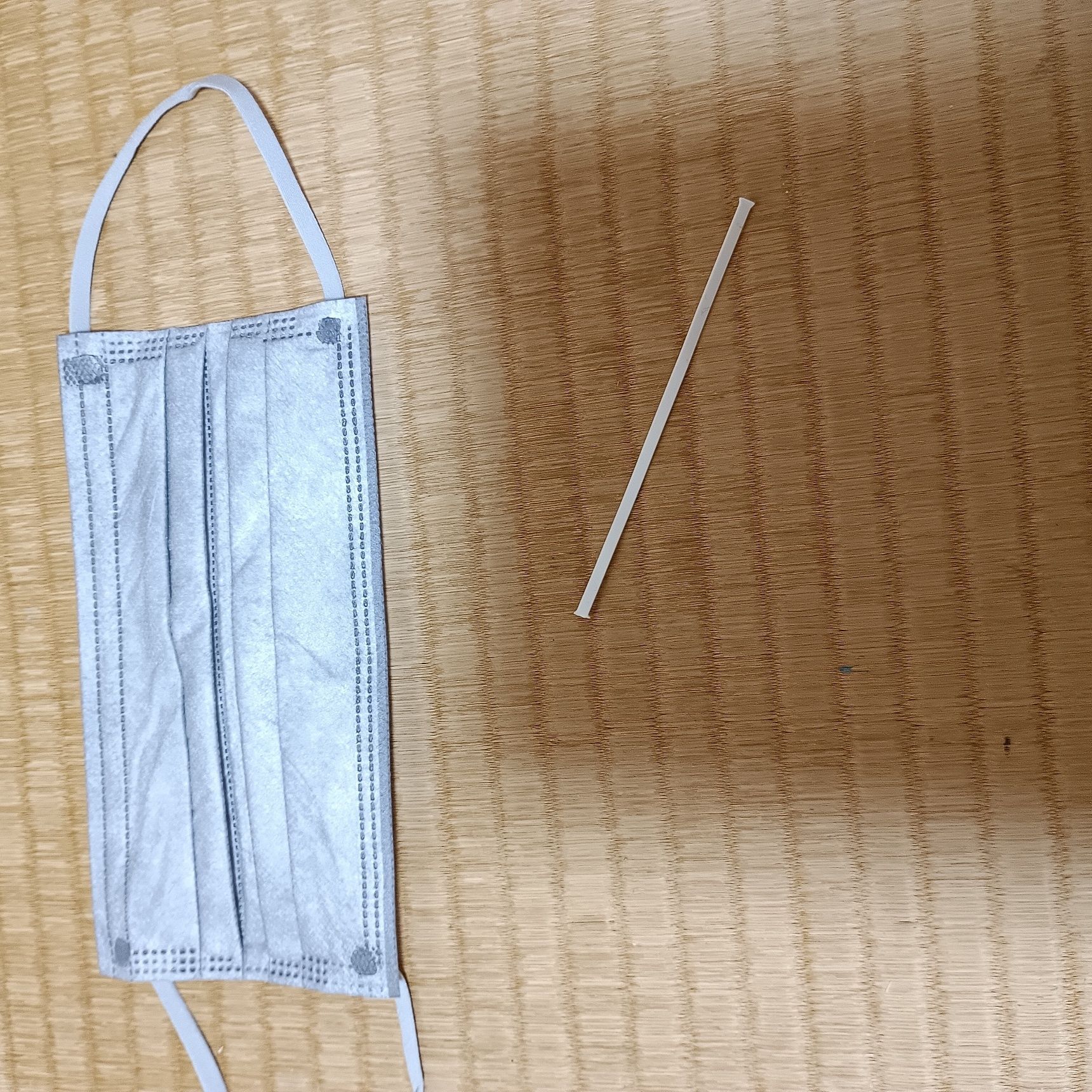ジャバラ使い捨てマスクから針金を取り外そう