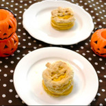 【ハロウィン】パイシートで簡単！かぼちゃのミルフィーユ（^^）