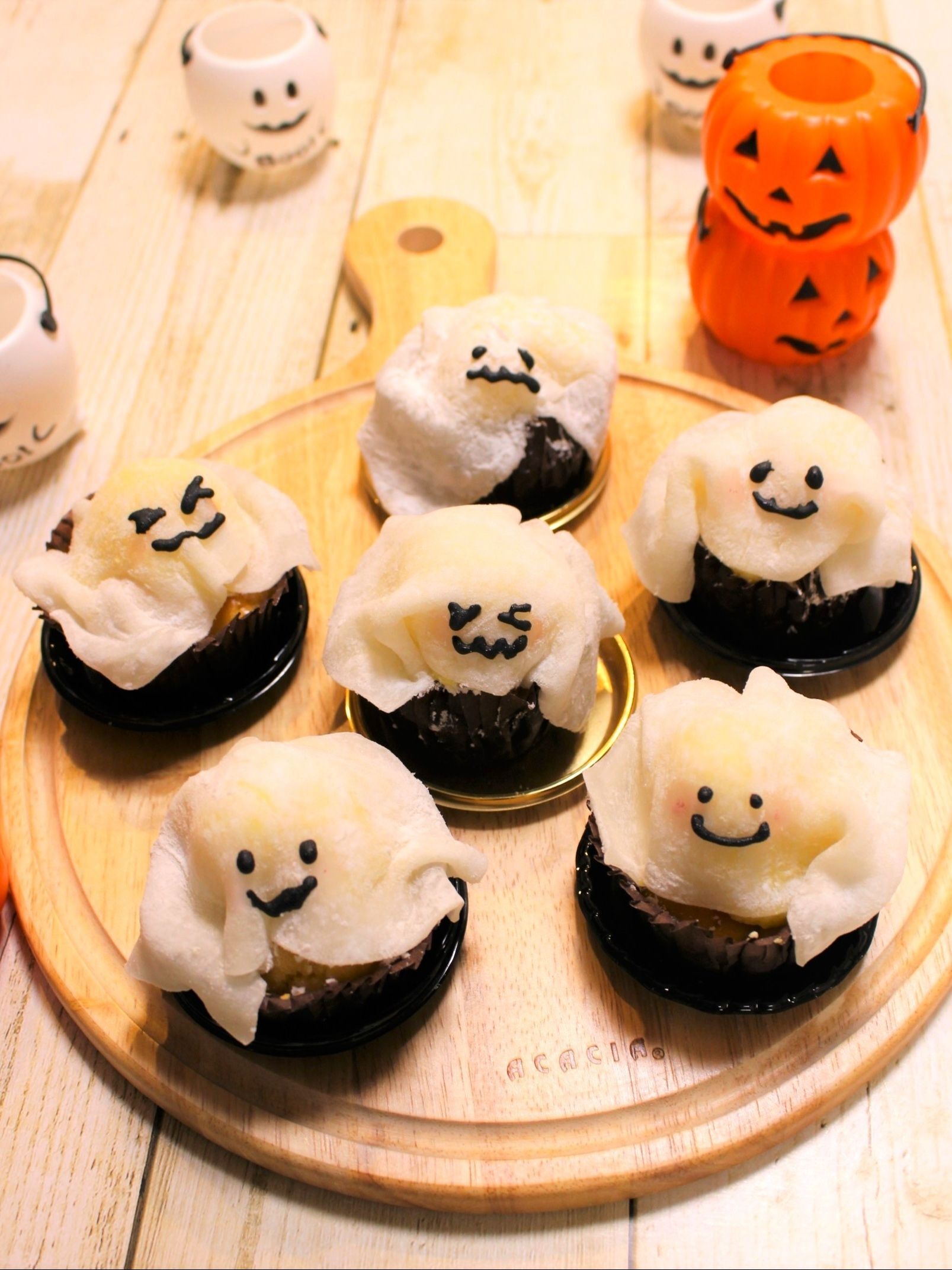 【ハロウィン】おばけマフィンがかわいい(^^)
