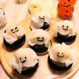 【ハロウィン】おばけマフィンがかわいい(^^)