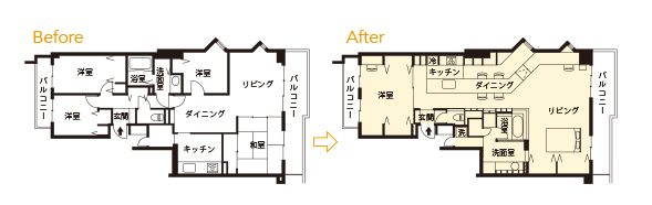 1000万円のリフォーム間取り図