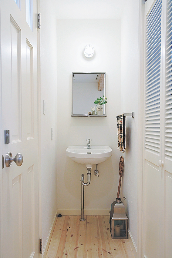 2階に作った洗面コーナー