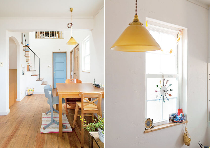 ダイニングの隣に子ども部屋を配置