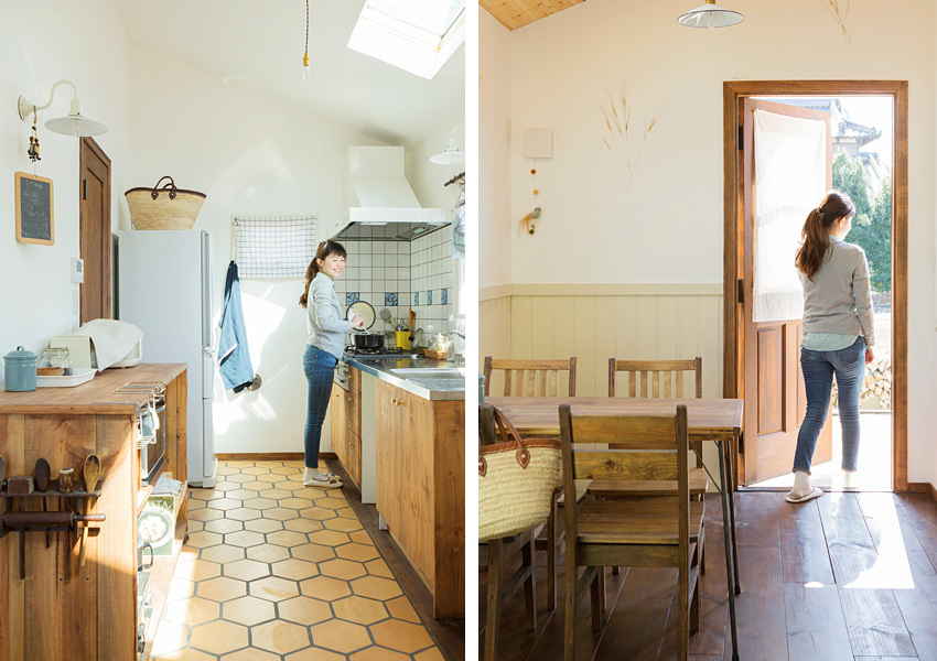 オープンスタイルのダイニングキッチン