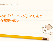 間取り決め「ゾーニング」の方法と一般的な部屋の広さ