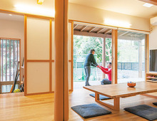 大勢の仲間が集まれる外に開放した『和の住まい』の間取り実例