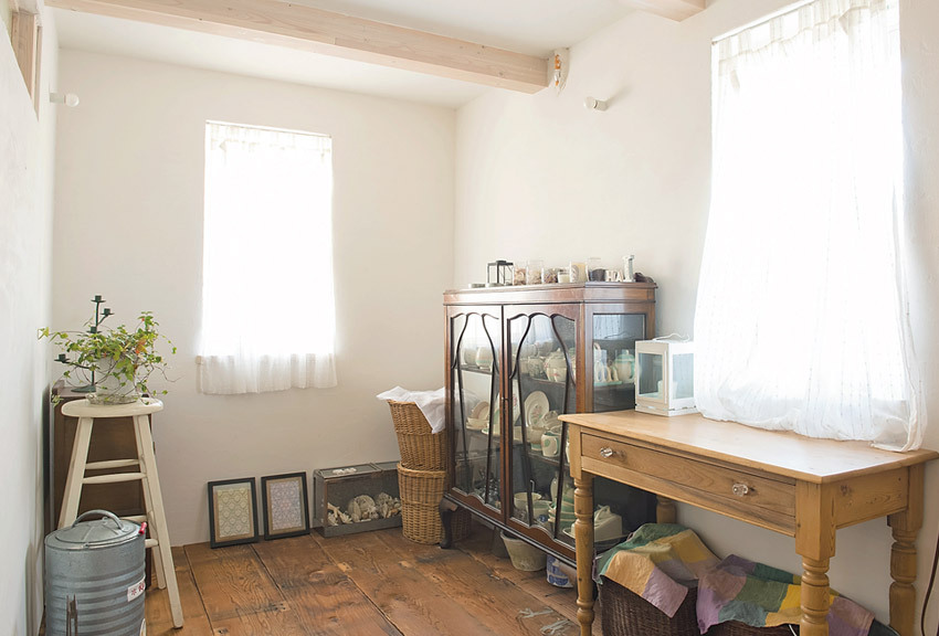 ガーデニング用品も気兼ねなく置けるフリースペース