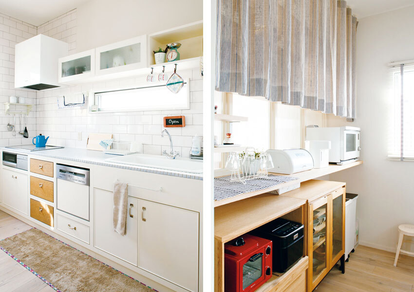 光を取り込める窓のあるキッチン