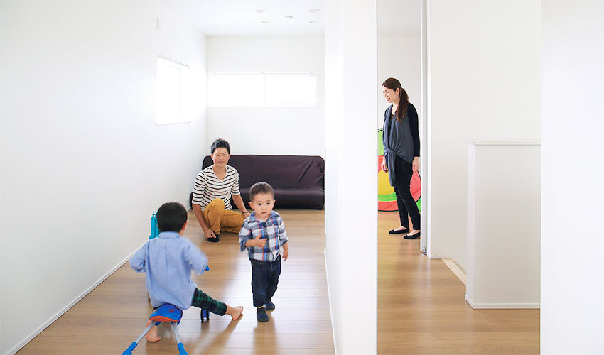 L字形の子供部屋