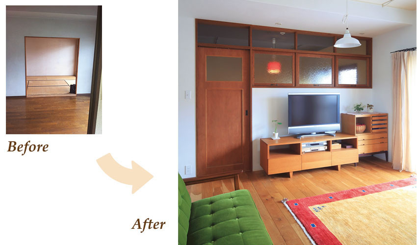 リビングをリノベーション