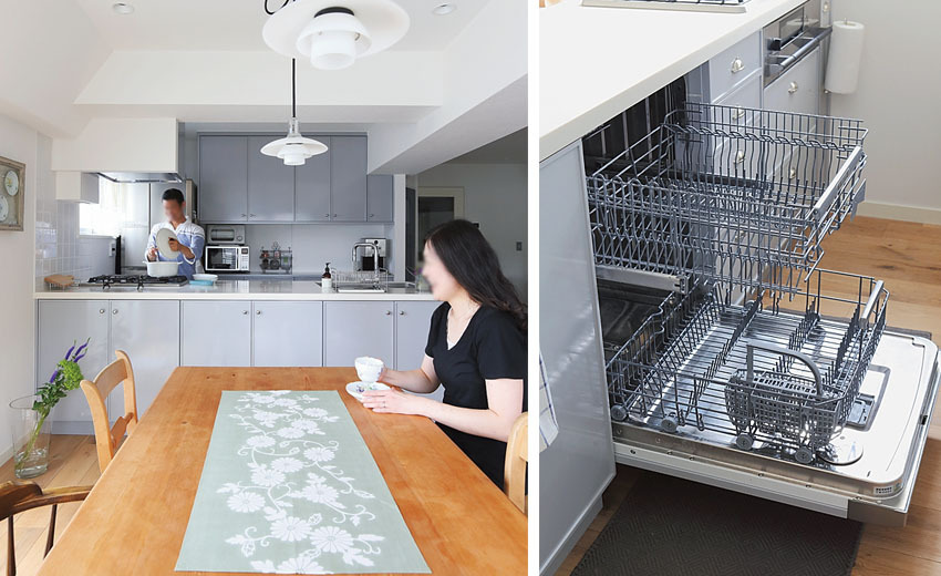 デザインがきれいなダイニング