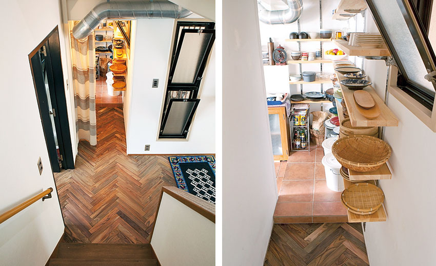 パントリーを通り抜けてキッチンへ直行